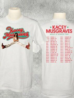 Kacey Musgraves Middle of Nowhere Tour Country Music Vintage White T-Shirt